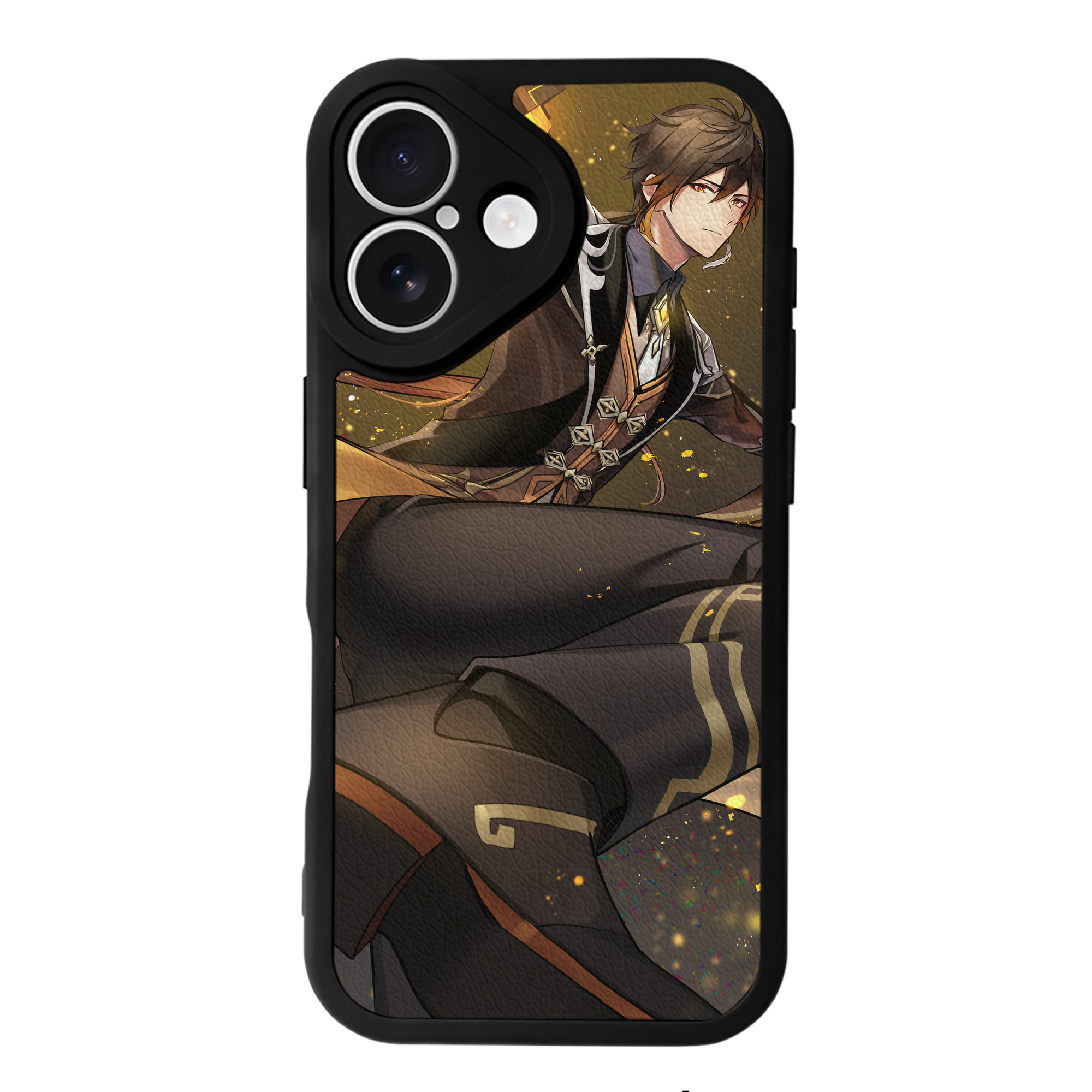 げんし神 genshin 【iPhone 16シリーズ対応】シリコンスマホケース（レザー調） 材質：シリコン